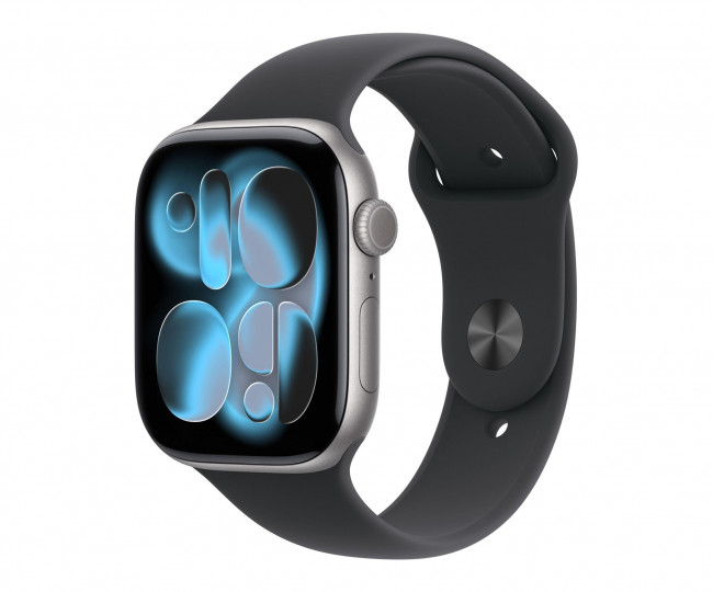 Apple Watch Series 11 GPS 46mm Space Grey Alu. Case w. Black S. Band - M/L (MEV44) б/у